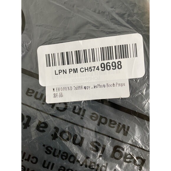 Mehofond Backdrop 7X5FT Happy New Year Black Gold Photo Booth Props Background - Picture 4 of 5